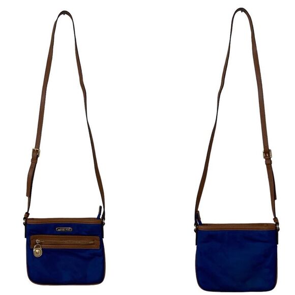 Michael Kors Kempton Nylon & Leather Crossbody bag Blue - Picture 2 of 10